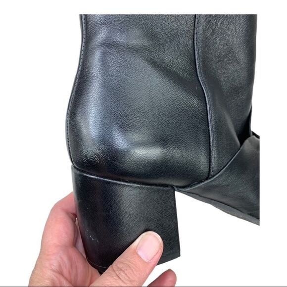 Nic + Zoe Amorie 2 Black Leather Booties Boots 9 Twisted Bow Accent Nic+Zoe - Picture 9 of 11